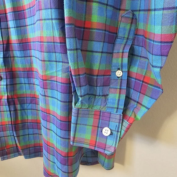 Cinch Shirt Men's Size XXL Button Down Long Sleeve Front Pocket Logo Plaid - Picture 4 of 9